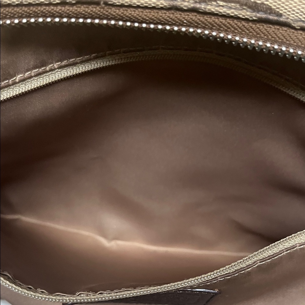 Coach Brown and Tan Signature Shoulder Bag - Picture 12 of 16
